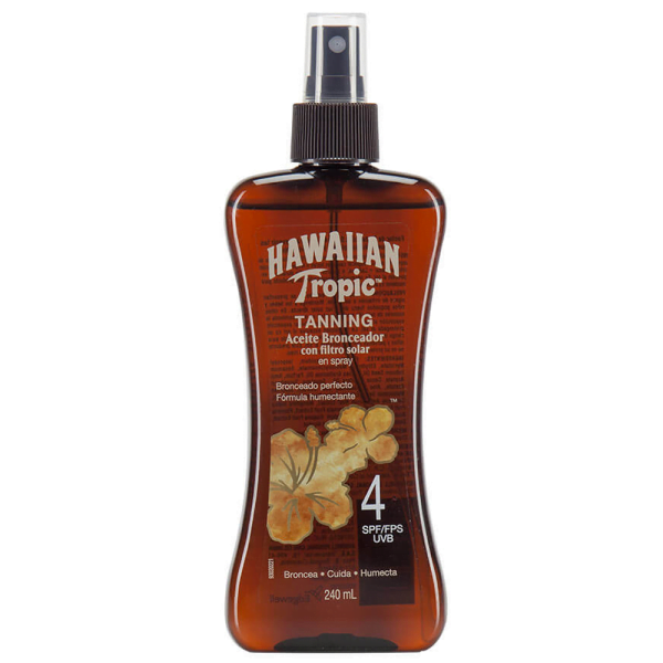HAWAIIAN Tropic Aceite Bronceador FPS4 x 240ml
