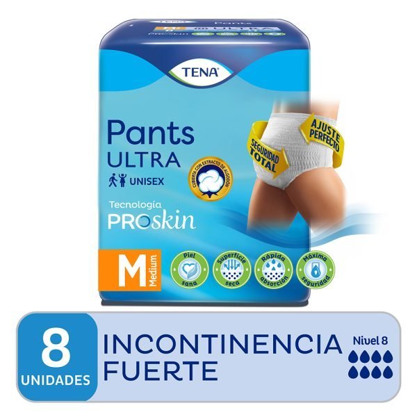 TENA Pants Incont. Moderada Talle M x 8 unidades