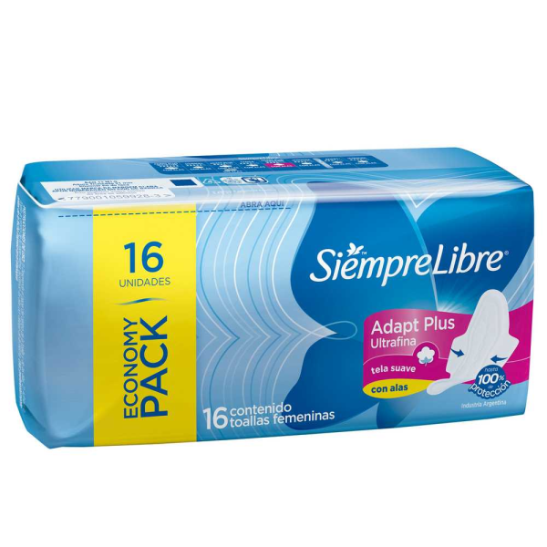 SIEMPRE LIBRE® ADAPT PLUS UF c/ alas x 16
