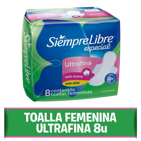 SIEMPRE LIBRE Especial Ultrafina x 8 un.