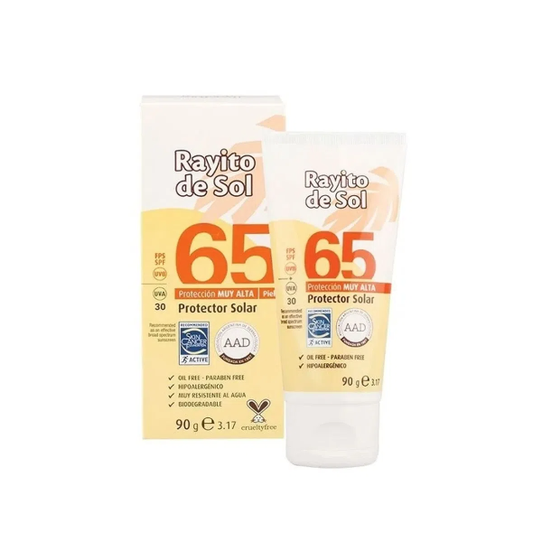 Protector Solar Rayito de Sol SPF65 x 90grs