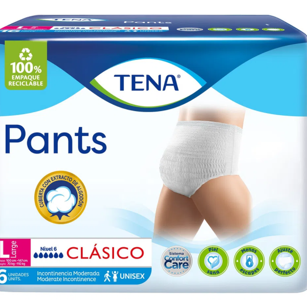 TENA Pants Clasic Pañal L x 16u