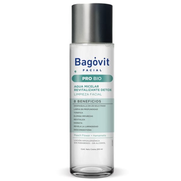 BAGOVIT Agua micelar Detox x 200ml