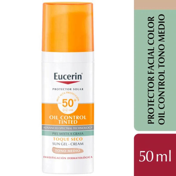 EUCERIN Sun Oil Control Tono Medio FPS50 x 50ml