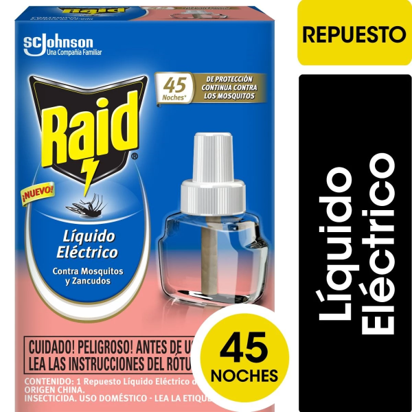 Raid Repuesto Líquido Electrico x 45 noches