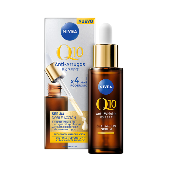 Sérum Facial Doble Acción NIVEA Q10 Antiarrugas Expert x 30 ml