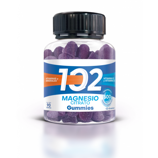 102 Magnesio Gummies Fco x 90 Unidades